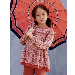 Matilda Jane Just Imagine Alma Floral Ruffle Top